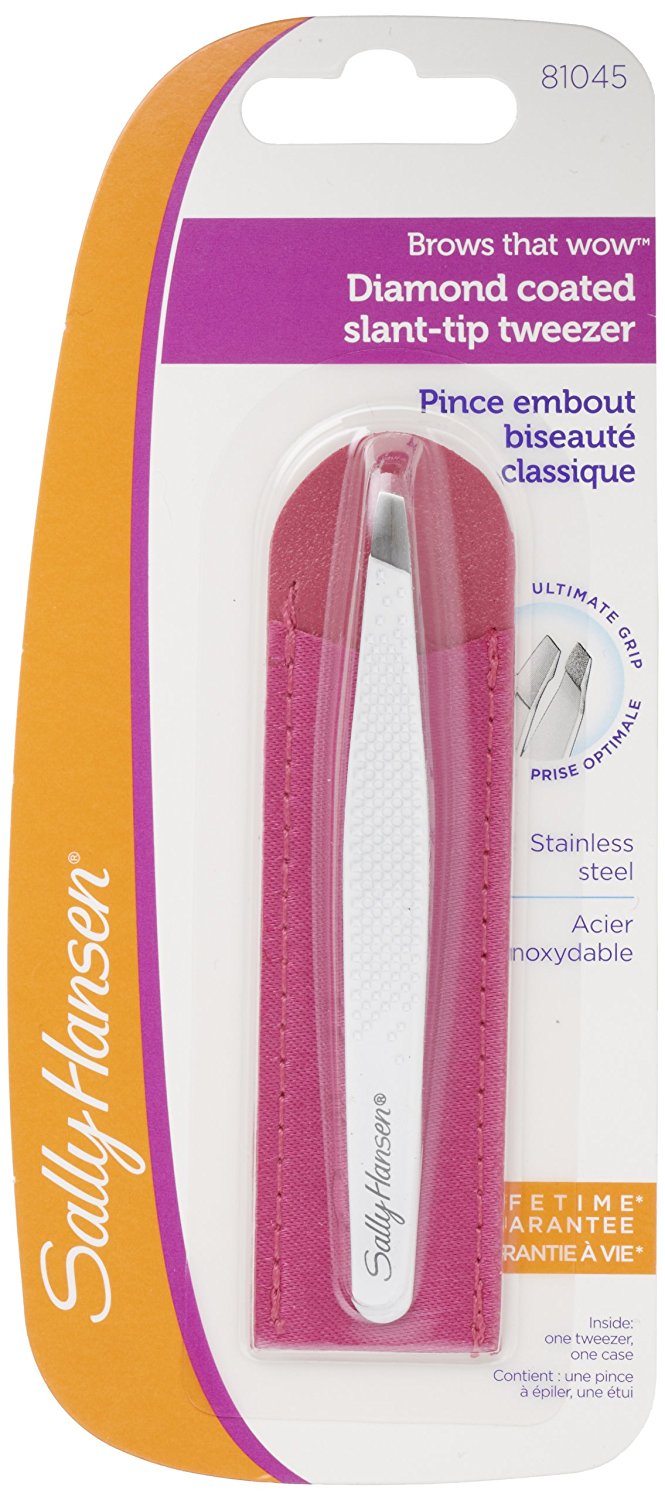 Sally Hansen Beauty Tools, Brows That Wow-Diamond Coated Slant Tip Tweezer (81045) - ADDROS.COM